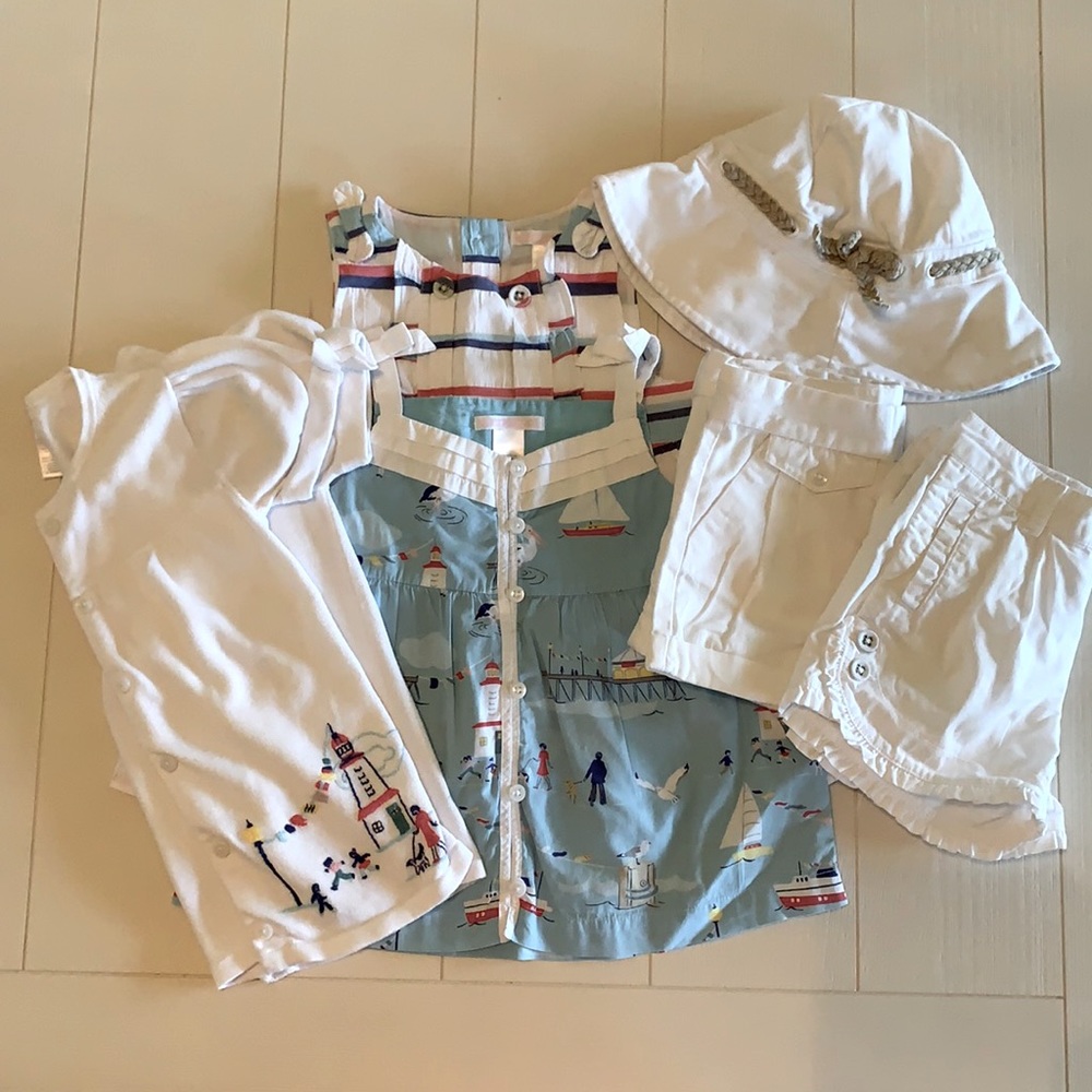 Adorable 🐳 Seaside Janie and Jack Girl Outfit Set